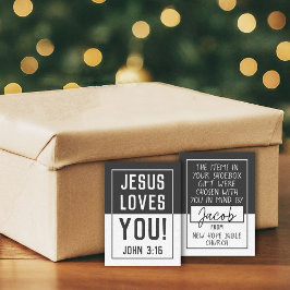 'Made For You' Shoebox Kaart - Grijs Notitiekaartje