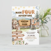 Made Four Adventure Camping Grounds Birthday Kaart (Staand voorkant)