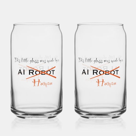 Made Human Glass Blikvorm Glas (Voorkant)