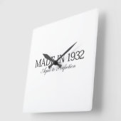 Made in 1932 vierkante klok (Hoek)