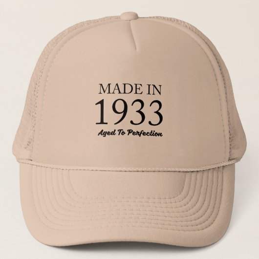 Made in 1933 trucker pet (Voorkant)