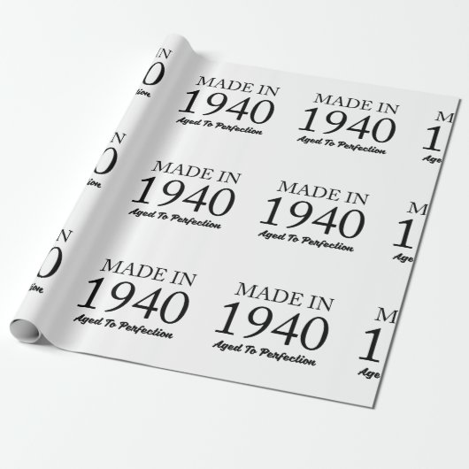 Made in 1940 cadeaupapier (Uitgerold)