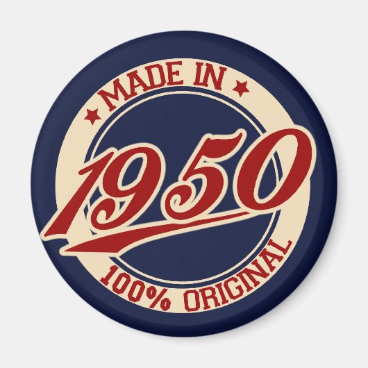 Made in 1950 magneet (Voorkant)
