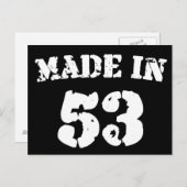 Made in 1953 briefkaart (Voorkant / Achterkant)