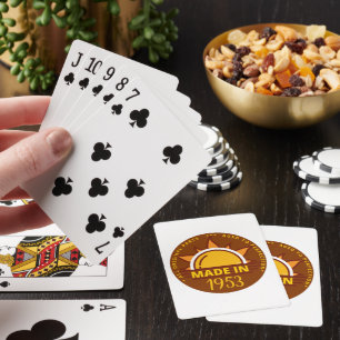 MADE IN 1953 grappig verjaardagscadeau Pokerkaarten