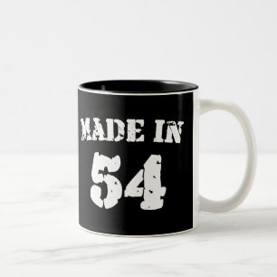 Made in 1954 tweekleurige koffiemok