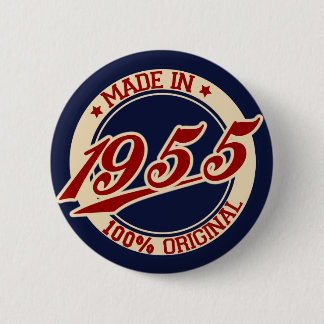 Made in 1955 ronde button 5,7 cm