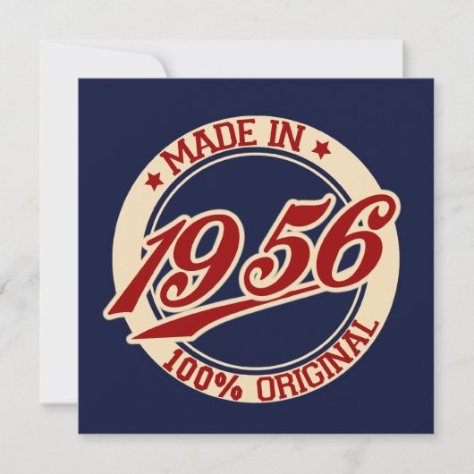 Made in 1956 kaart (Voorkant)