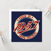 Made in 1957 kaart (Voorkant / Achterkant in situ)