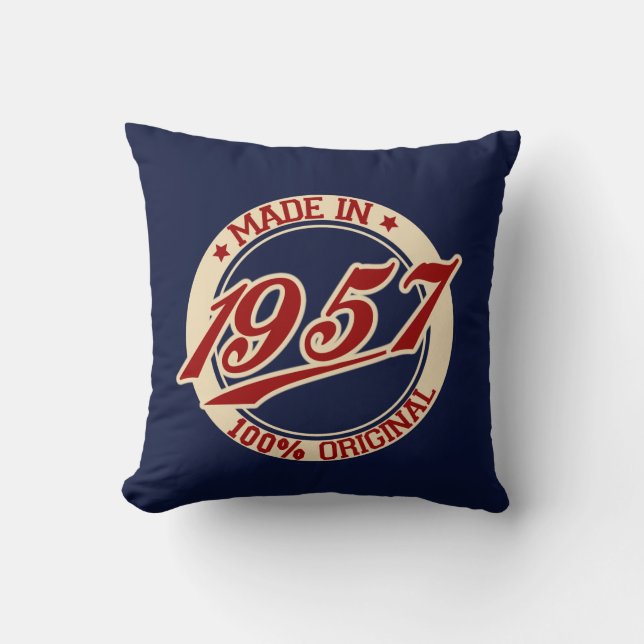 Made in 1957 kussen (Voorkant)