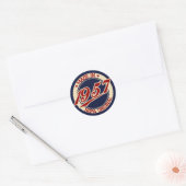 Made in 1957 ronde sticker (Envelop)