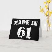 Made in 1961 kaart (Gele Bloem)