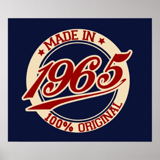 Made in 1965 poster (Voorkant)