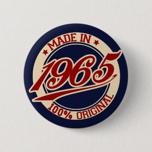 Made in 1965 ronde button 5,7 cm