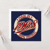 Made in 1968 kaart (Voorkant / Achterkant in situ)