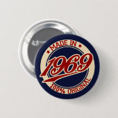 Made in 1969 ronde button 5,7 cm (Voorkant /achterkant)