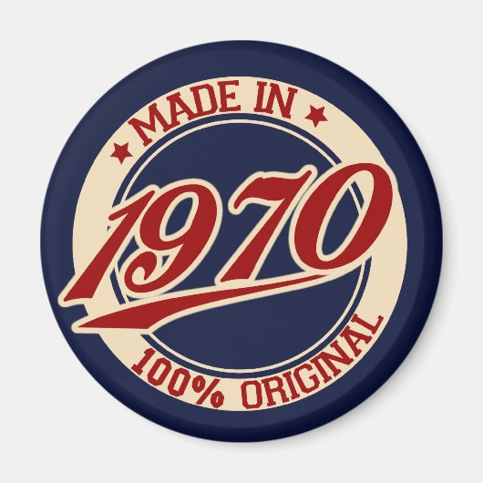 Made in 1970 magneet (Voorkant)
