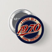 Made in 1970 ronde button 5,7 cm (Voorkant /achterkant)