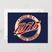 Made in 1975 briefkaart (Voorkant / Achterkant)