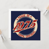 Made in 1975 kaart (Voorkant / Achterkant in situ)