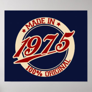 Made in 1975 poster