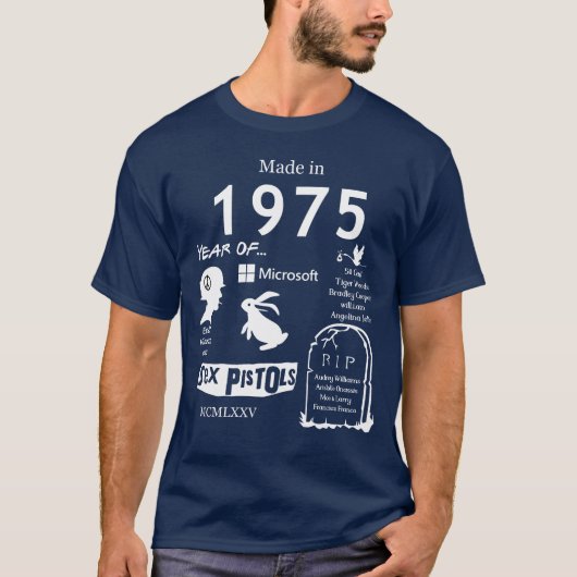 Made in 1975 TShirt (Devant)
