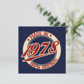 Made in 1978 kaart (Staand voorkant)