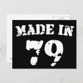 Made in 1979 briefkaart (Voorkant / Achterkant)