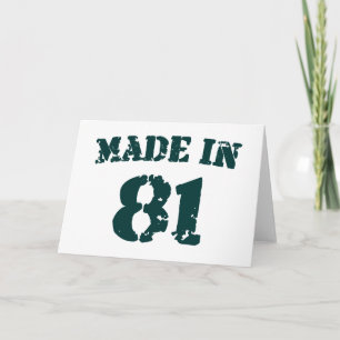 Made In 1981 Kaart