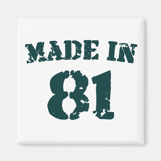 Made in 1981 magneet (Voorkant)