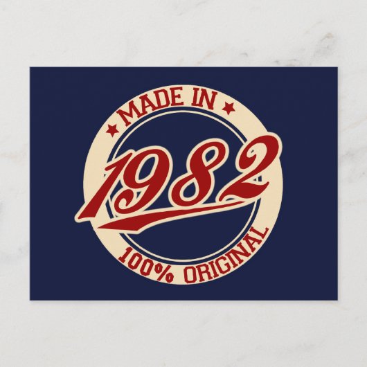Made in 1982 briefkaart (Voorkant)