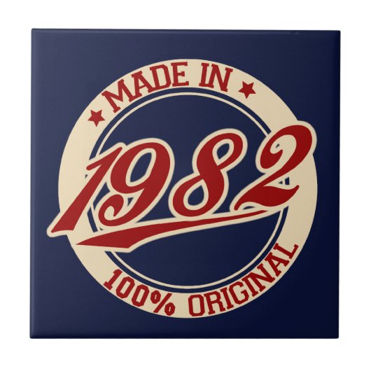 Made in 1982 tegeltje (Voorkant)