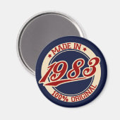 Made in 1983 magneet (Voorkant / Achterkant)
