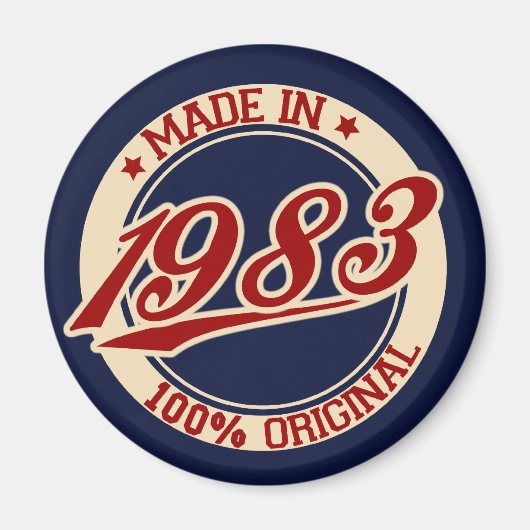 Made in 1983 magneet (Voorkant)