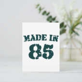 Made in 1985 briefkaart (Staand voorkant)