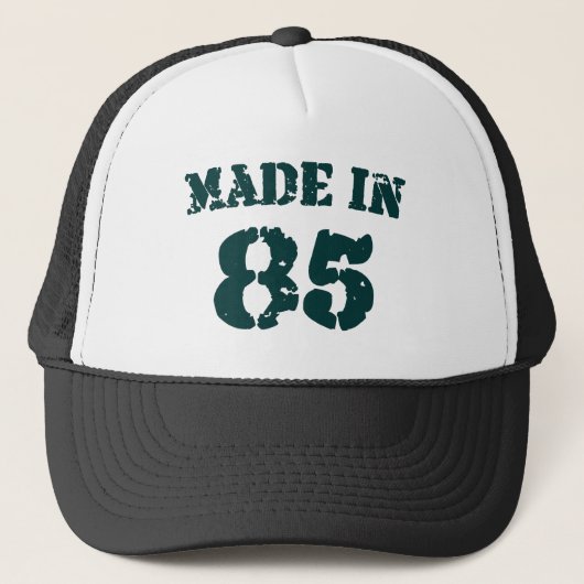 Made in 1985 trucker pet (Voorkant)