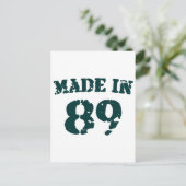 Made in 1989 briefkaart (Staand voorkant)