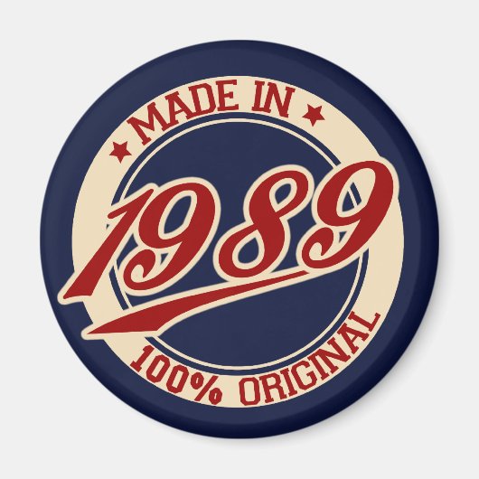 Made in 1989 magneet (Voorkant)