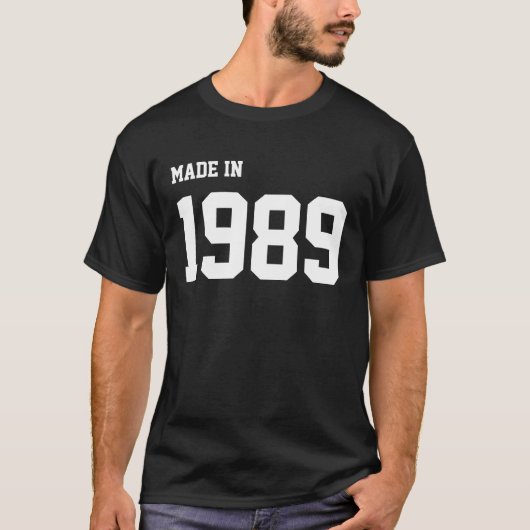 Made in 1989 t-shirt (Voorkant)