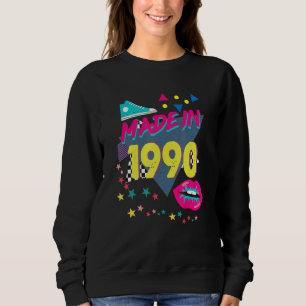 Made in 1990 32e verjaardag 80s 90s jaren '80s trui