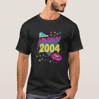 Made In 2004 18Th Birthday 80S 90S 1990S 1980S Nos T-shirt