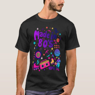 Made in 80's Cool Back to 80's Outfit Illustration T-shirt