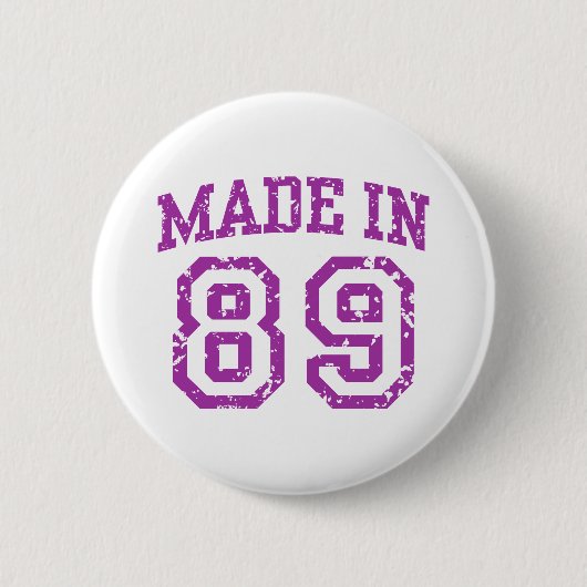 Made in 89 ronde button 5,7 cm (Voorkant)