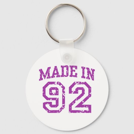 Made in 92 sleutelhanger (Voorkant)