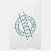 Made in Alabama Stamp Logo Green Kitchen Towel Theedoek (Verticaal)