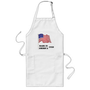 Made in America Birthday BBQ Apron Lang Schort