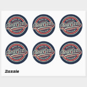 Made in America Original Ronde Sticker (Vel)