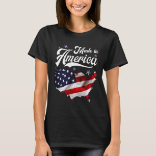 Made In America - Patriottische Amerikaanse Vlag 4 T-shirt