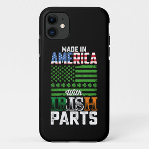 Made in America with Irish Parts St Patrick's Day iPhone 11 Hoesje
