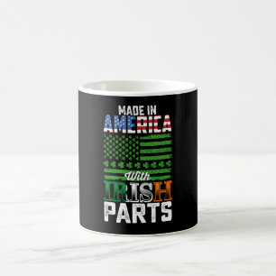 Made in America with Irish Parts St Patrick's Day Koffiemok